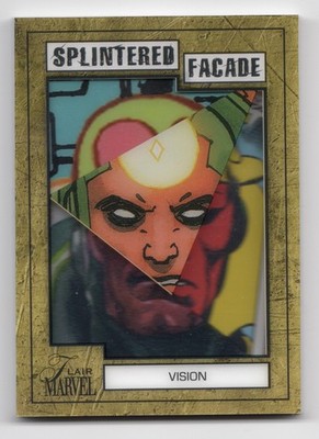 2023 Upper Deck Marvel Flair Splintered Facade Vision #SF-10