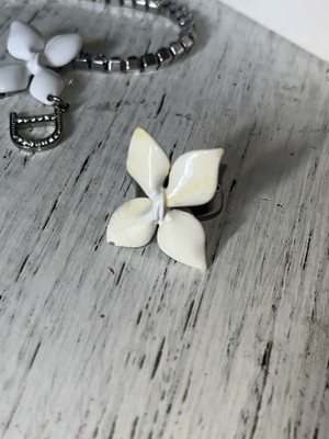 【希少】クリスチャンディオール ガリアーノ期 ドーリーシリーズ ブローチチェーン SS04 John Galliano for Dior Girly White Cherry Blossom Choker W
