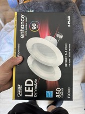 Feit Electric 75W Bulb, LED 2 Count, Retrofit 5-6 Inch - Soft White 2700k QTY 4