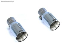 Remus Edelstahl Endrohrsatz 90mm rund scharfkantig