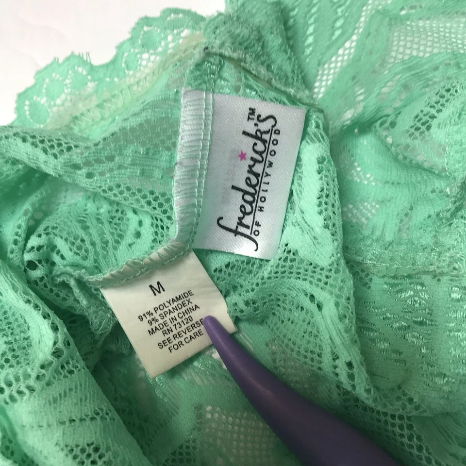 Y2K Fredricks of Hollywood Babydoll de Encaje Cami Top Lencería Mediana Hada Coqueta Foto 2 de 4