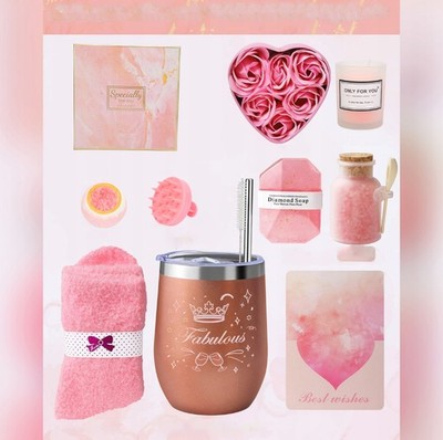 Wellness Set für Frauen - 10tlg Bade Geschenkset für Muttertag DHL
