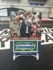 CAM NEWTON 2011 Topps End Zone Icon Patches # EZI-100 Panthers Rookie Card (RC). rookie card picture