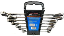 7 Piece Metric Ratcheting Box End Wrench Socket Set