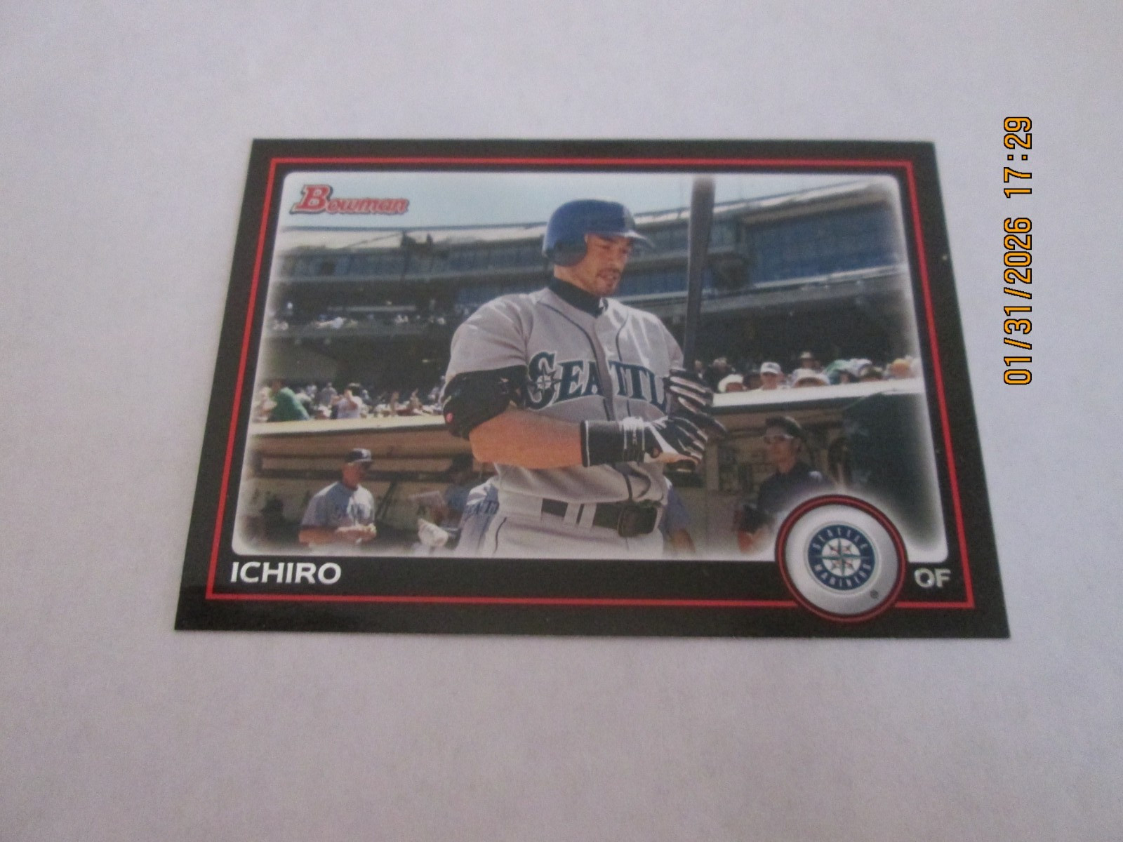 ICHIRO MARINERS 2010 BOWMAN BASEBALL CARD   #172  FREE SHIPPING