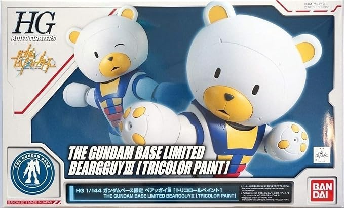 HG 1/144 Gundam Base Limited Beargguy III Tricolor Paint Mod