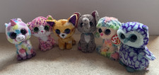 Ty Beanie Boos Lot Of 6 Plush Animals 6" One with Tag 