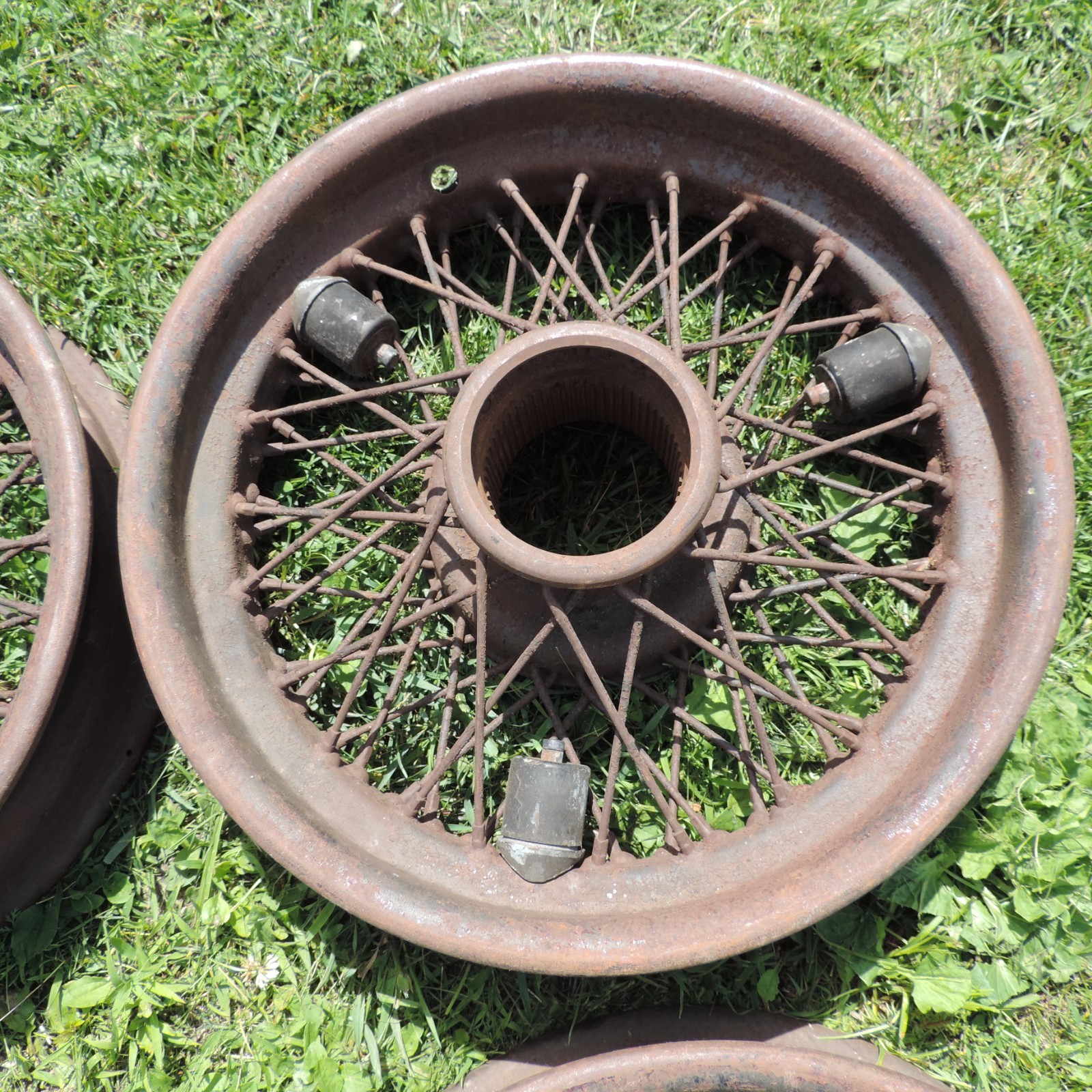 Vintage 19" Rolls Royce Wire Wheels - Original Set may be 1933 1934 1935 1936