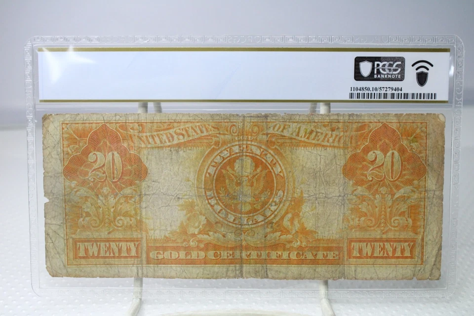 1922 $20 Gold Certificate Fr.1187 PCGS 10 No Comment #5936 - Image 2 of 2