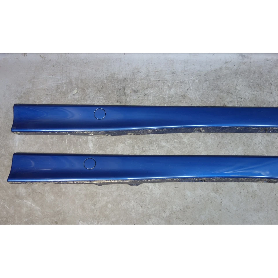 Par de paneles basculantes de faldón lateral exterior para BMW E36 serie 3 92-99 azul Avus OEM Foto 3 de 4