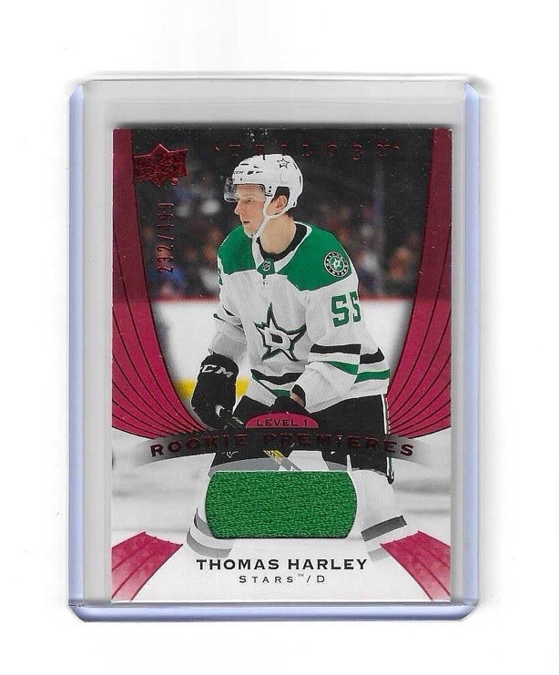 2020 Trilogy Premieres Red Foil Jerseys /499 Level 1 Thomas Harley Rookie RC