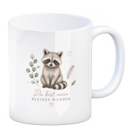 Kaffeebecher Kleines Wunder - Tasse Mit Sanftem Waldmotiv Mit Spruch: Du Bist