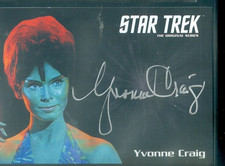 Star Trek Original Series 50th Anniversary  Yvonne Craig  Silver Autograph Card