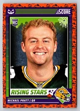 2024 Score-A-Treat #40 Michael Pratt A-Treat - Rising Stars Orange Pumpkin