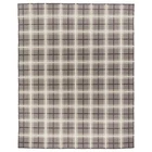 IKEA Pyssiinggras 100% wool grey tartan check rug 240x300cm 605.830.33 NEW £499