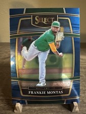 2022 Panini Select #66 Frankie Montas Blue Retail Base - Oakland Athletics