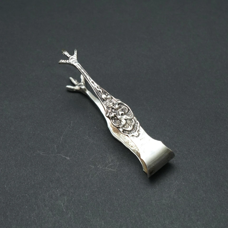 Sugar Cube Tongs 900 Silver Bird Claw Argentina Antique around 1910 1.58EDW - Image 4 of 4