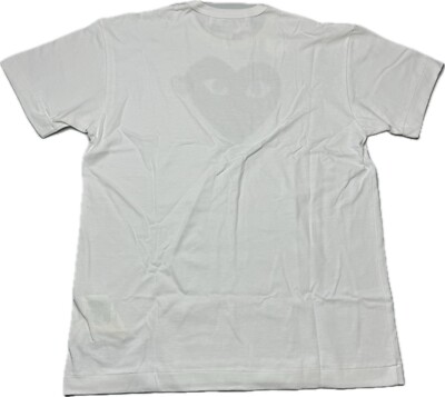 Comme des Garcons CDG PLAY Heart Logo White T-Shirt X-Large Brand