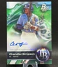 2023 Bowman Platinum GREEN Ref  CHANDLER SIMPSON AUTO  #96/99     Autograph Rays