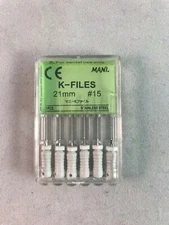 Mani Dental Root Canal Endo Stainless Steel K-files 21mm All Sizes 30 Files/pk