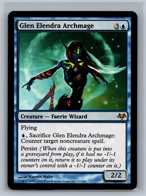 Magic The Gathering Eventide Glen Elendra Archmage #22/180 MTG TCG CCG