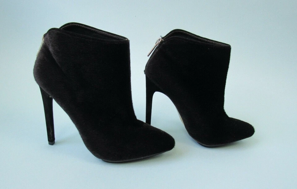 Talla: 6 MICHAEL ANTONIO Botines Negros Piel Sintética Tacones de Aguja Para Mujer Foto 3 de 4