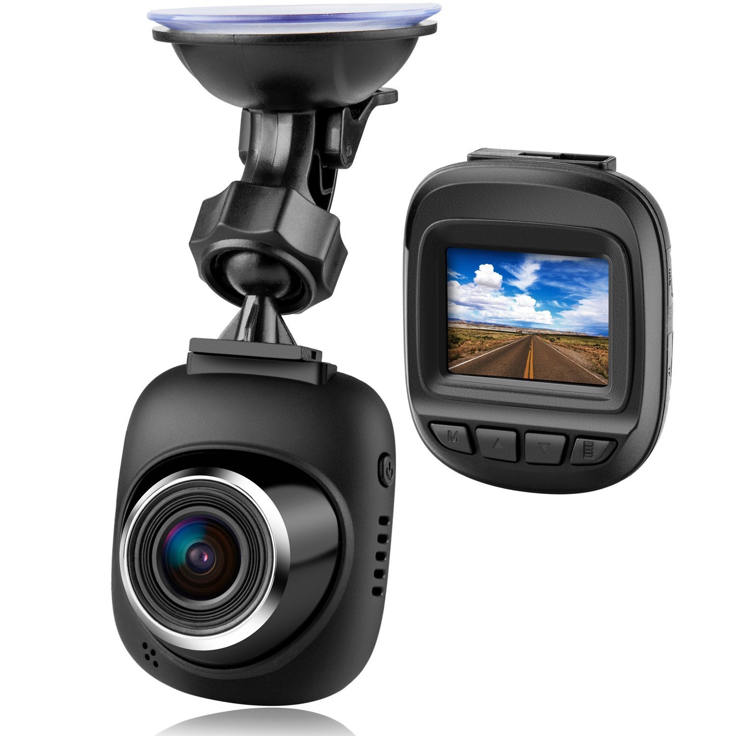 Compact Dash Cam Mini LCD Car DVR with FHD 1080P and Night Vision-image