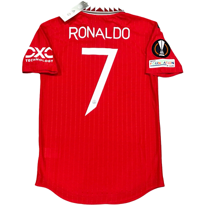 Man Utd 2022-23  ロナウド7 未使用 2022/23 Manchester United Authentic Home Europa League Jersey #7