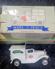 Limited Edition Liberty Classics "Model A" Heinz Truck Diecast Coin Bank w/Key