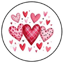 HEARTS VALENTINES DAY ENVELOPE SEALS LABELS STICKERS PARTY FAVORS