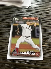 2024 Topps Series 2 Rookie Card 406 Andrew Saalfrank, Arizona Diamondbacks RC