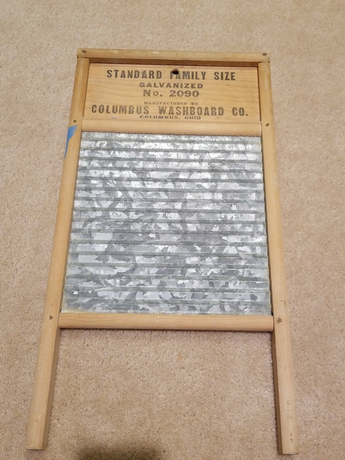 Primitive Sunnyland Columbus Washboard Co. No. 2090 eBay