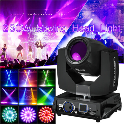 230W 7R Zoom Party Sharpy Light Moving Head Beam 8+16Prism Strobe DMX DJ LIghts