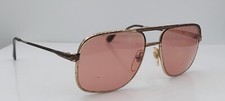 Vintage Terri Brogan 868 Gold Pilot Metal Sunglasses Japan FRAMES ONLY