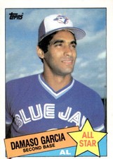 1985 Topps #702 Damaso Garcia -AL ALL STAR- Toronto Blue Jays