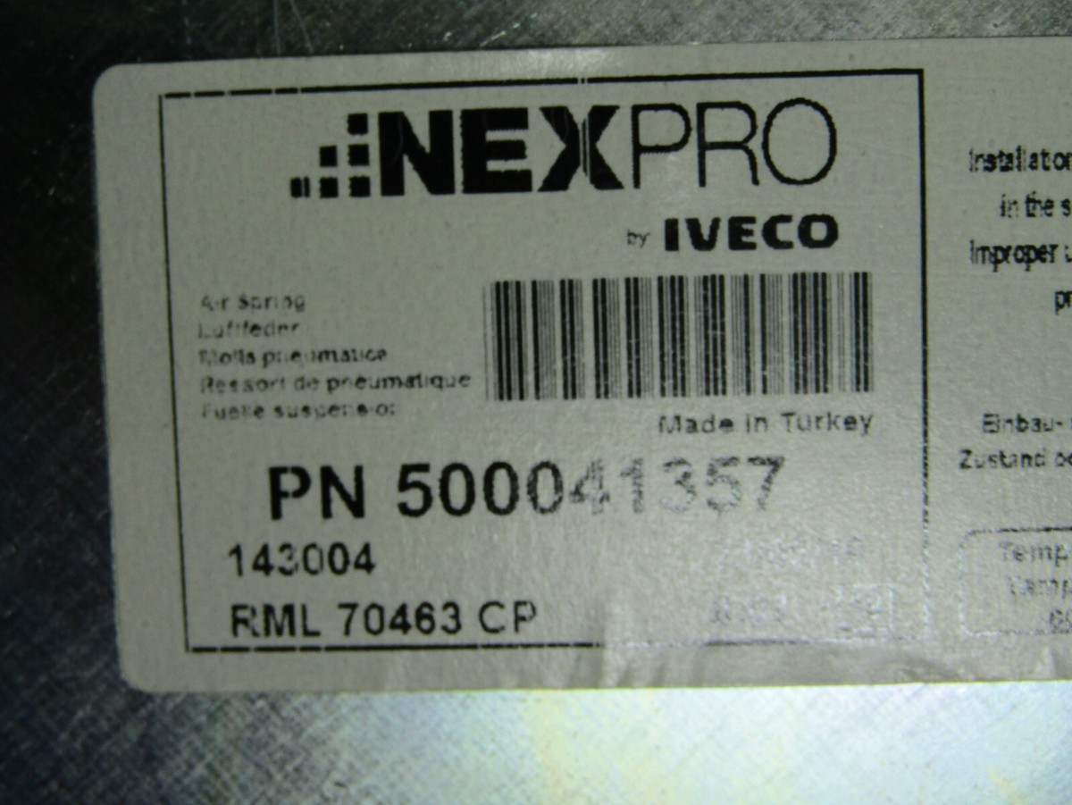 02-13 IVECO STRALIS AIR SUSPENSION BELLOW GENUINE 500042584  