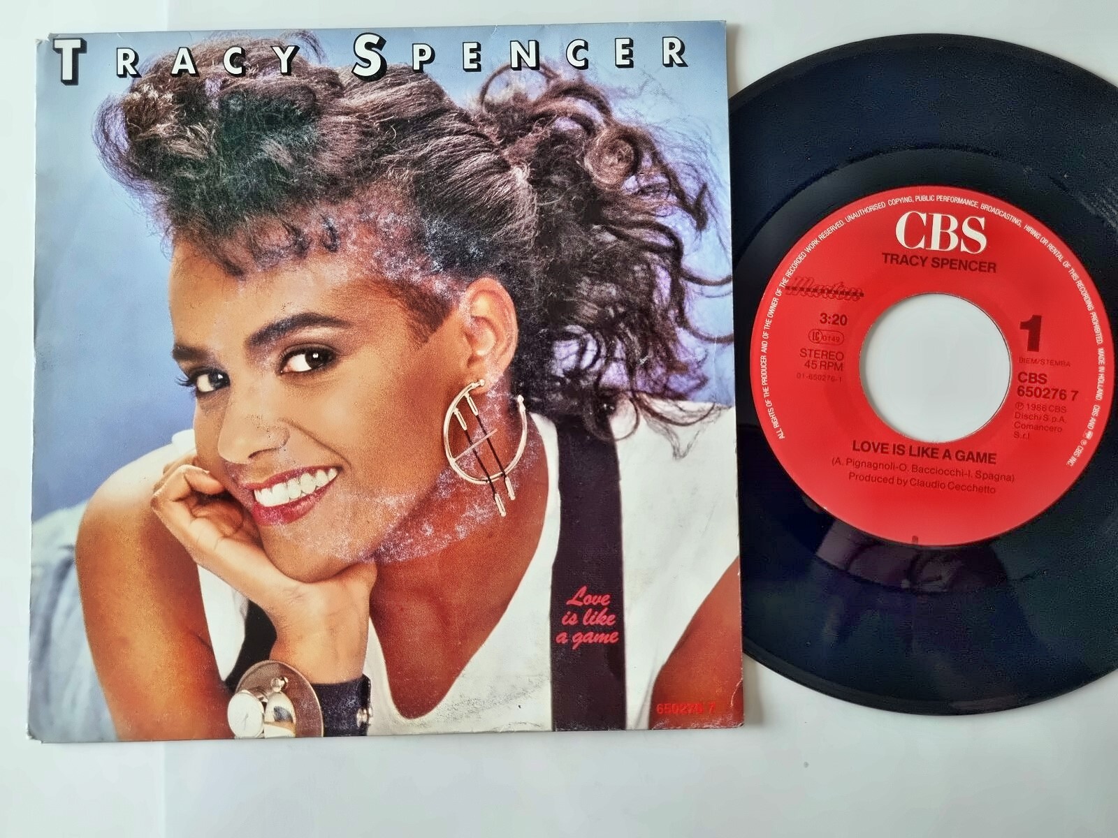 Tracy Spencer - Love is like a game 7'' Vinyl Holland