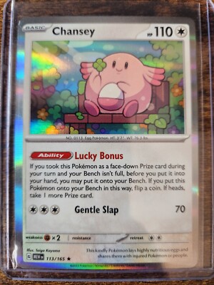 Pokemon TCG Scarlet & Violet 151 Chansey Holo Rare #113/165 | eBay