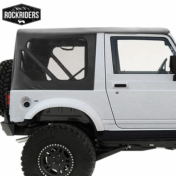 Smittybilt 98615 Replacement Black Denim Clear for Suzuki Samurai Soft Top 86-94 - Image 2 of 4
