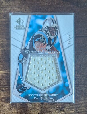 Jonathan Stewart 2008 SP Rookie Threads Super Swatch Patch Carolina Panthers /55