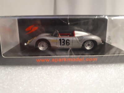 Porsche 718 RS61 Coupe n° 32 7ème 24h Le Mans 1961 Herrmann 1/43 Spark