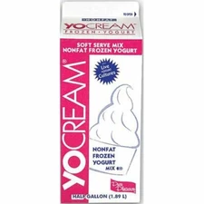 Yocream Pistachio Nonfat Soft Serve Frozen Yogurt Mix (64 Oz, 6 Per Case)