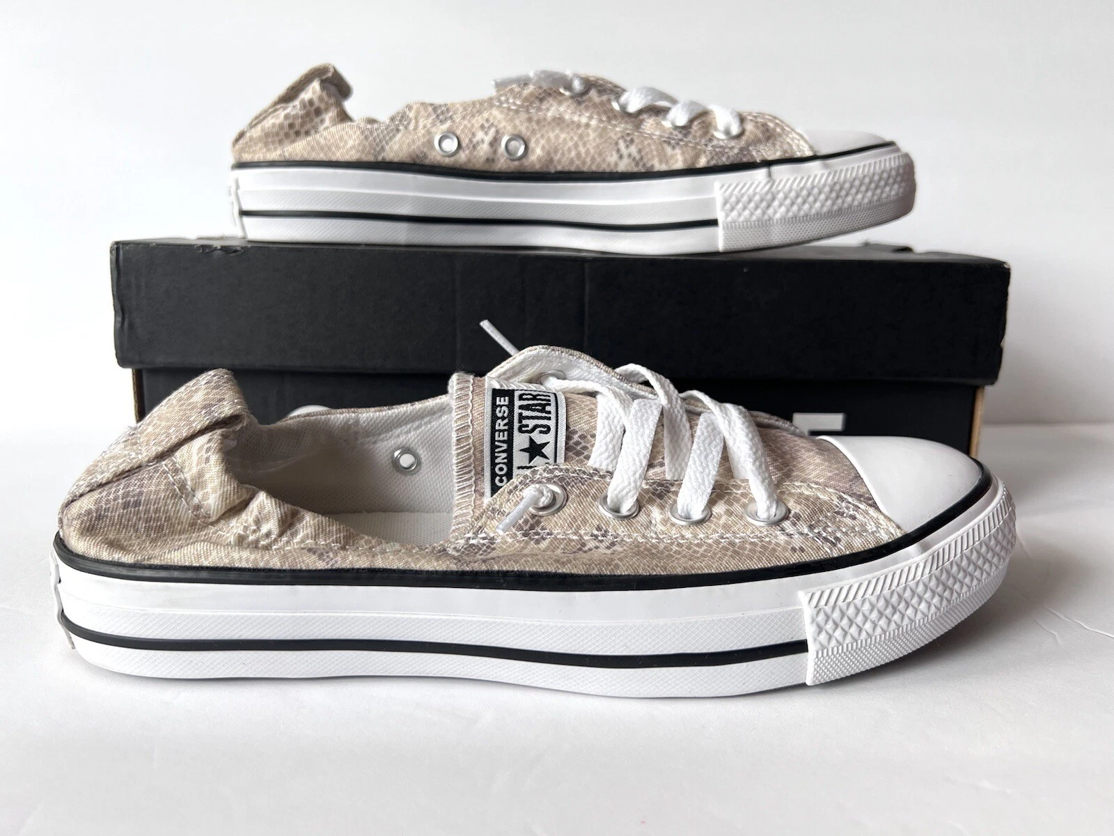 Stampa serpente basso Converse Chuck Taylor All Star Shoreline taglia 8