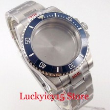 Steel Watch Case fit NH35 NH36 ETA 2836 2824 PT5000 DG MIYOTA 8215 8205 Navy