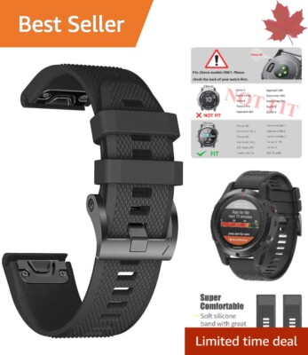 26mm Silicone Watch Bands for Fenix 5X - Easy Fit, Secure & Comfortable - Colors