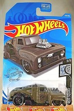 2021 Hot Wheels #120 Rod Squad 3/5 ERIKENSTEIN ROD Flat Green w/Black DD8 Spokes