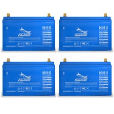 4PC Fullriver Group 31 12V 115Ah Deep Cycle AGM Sealed Lead Acid Battery