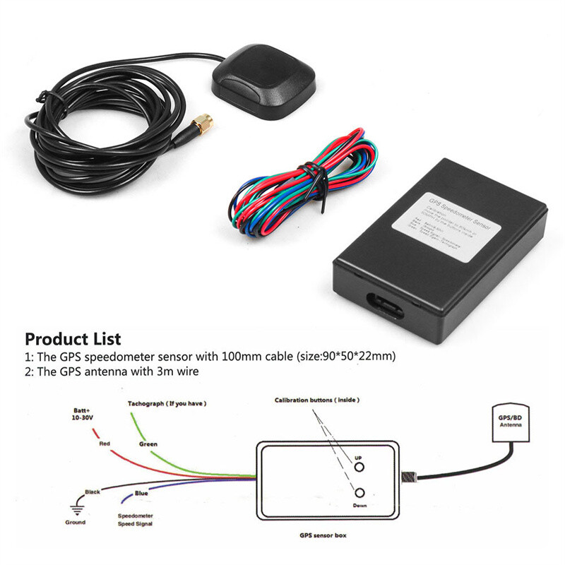 GPS Speedometer Sensor Kit GPS Speed Sender Adapter fit for Speedometer Gauges