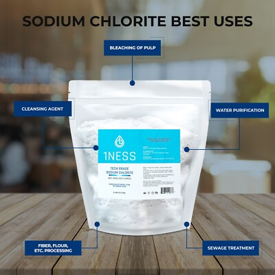 #ad #ad Tech Grade SC Flakes – 80% Pure NaClO₂ – 6 lbs for Water Treatment $153.22