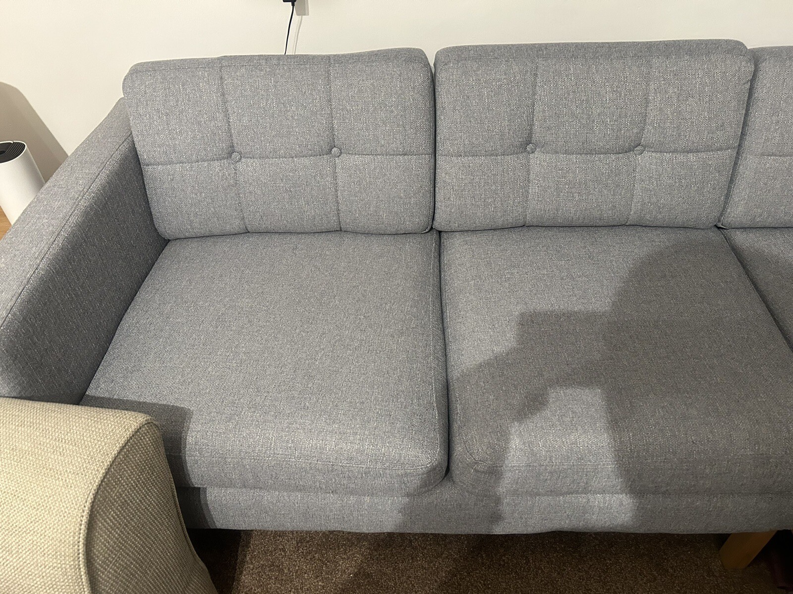 grey corner sofa used eBay